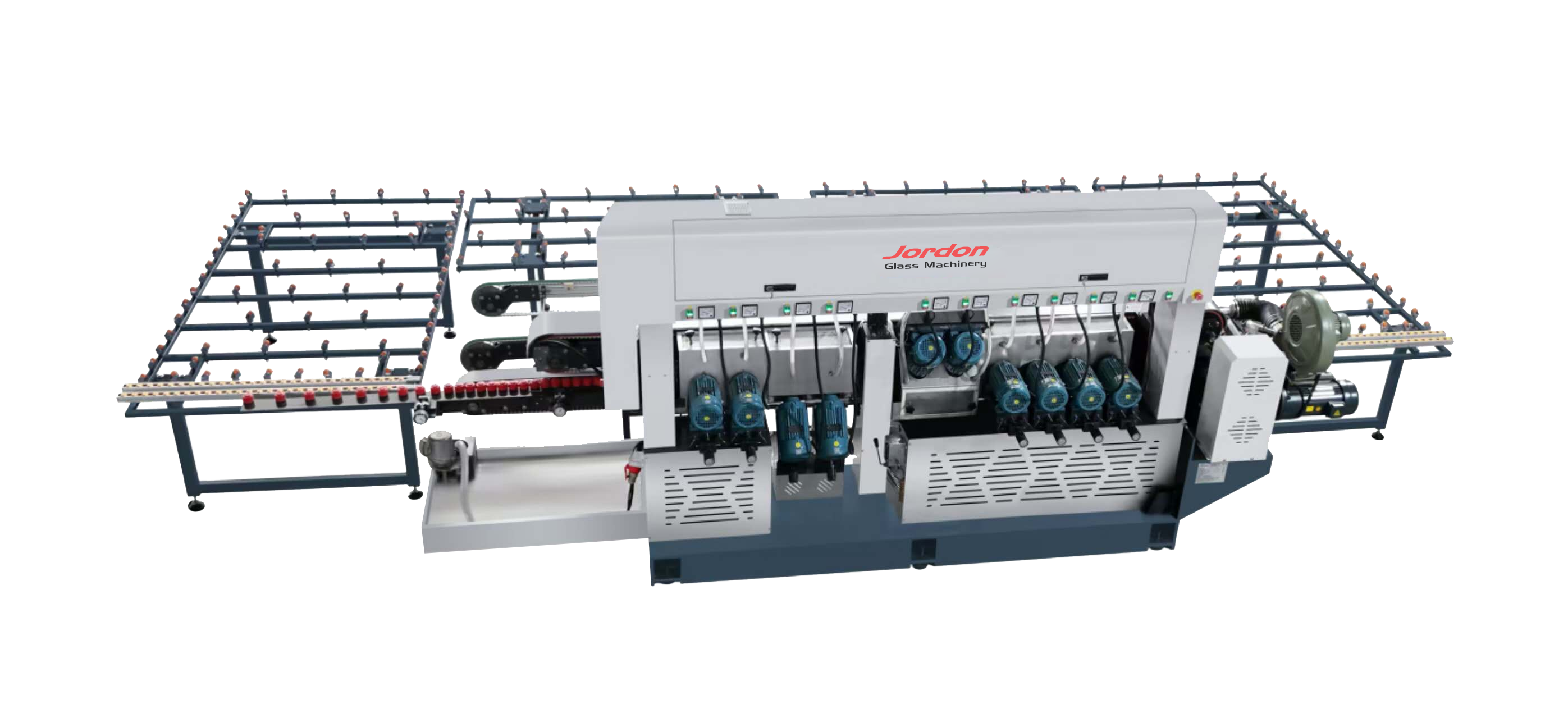 11 spindle single side edger JG11- 11 Spindle Irregular Glass Straight-line Edging Machine